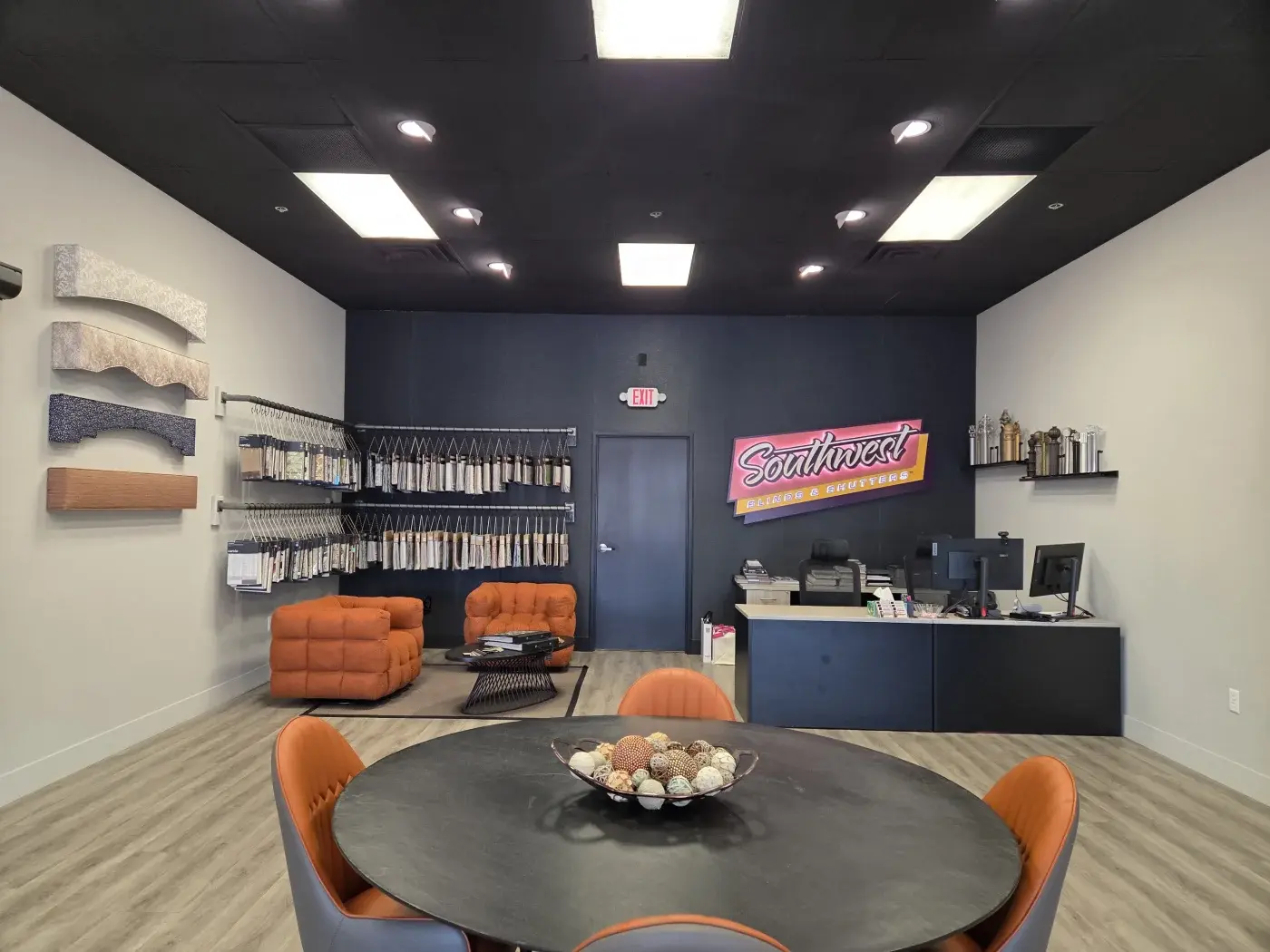 Interior of the Southwest Blinds and Shutters Henderson showroom